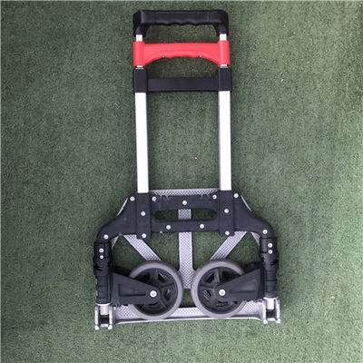 70kgs ফোল্ডিং হ্যান্ড ট্রলি কোলাপসিবল অ্যালুমিনিয়াম হ্যান্ড ট্রলি পোর্টেবল