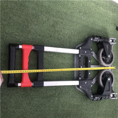 70kgs ফোল্ডিং হ্যান্ড ট্রলি কোলাপসিবল অ্যালুমিনিয়াম হ্যান্ড ট্রলি পোর্টেবল