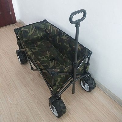 বহুমুখী OEM আউটডোর ক্যাম্পিং কার্ট 600D শপিং ফোল্ডিং ট্রলি কার্ট