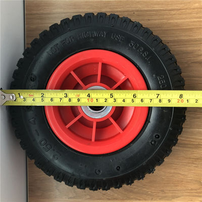 250-4 প্লাস্টিক রিম বায়ুসংক্রান্ত ট্রলি চাকা 21CM হাত ট্রলি চাকা বায়ুসংক্রান্ত
