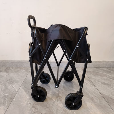 মিনি ফোল্ডিং ওয়াগন ট্রলি লোড ক্ষমতা 80-100LB অক্সফোর্ড পিভিসি কাপড় উপাদান