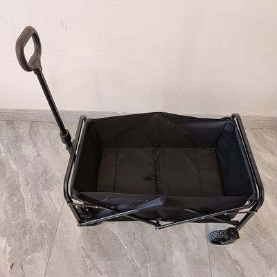 মিনি ফোল্ডিং ওয়াগন ট্রলি লোড ক্ষমতা 80-100LB অক্সফোর্ড পিভিসি কাপড় উপাদান
